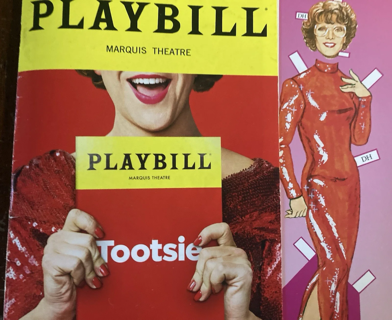 MRS DOUBTFIRE _TOOTSIE_ VINTAGE Film Paper-dolls_Broadway MUSICAL Playbills, изображение 2