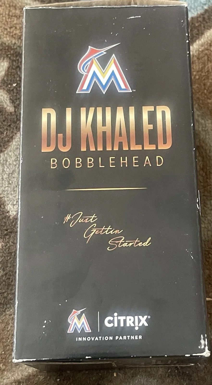JSA COA DJ Khaled Signed Miami Marlins We The Best Bobblehead NIB RARE, изображение 5