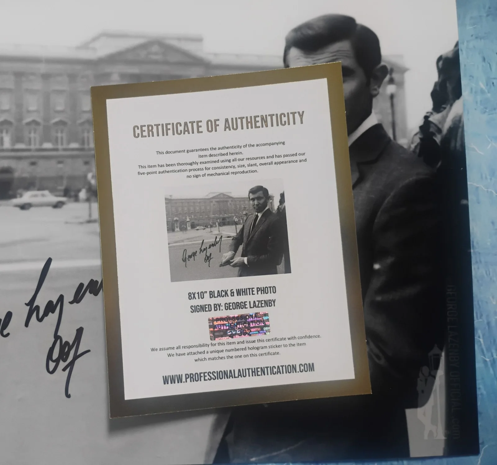 George Lazenby Hand Signed 8x10 Photo COA James Bond NO US TARIFFS, изображение 4