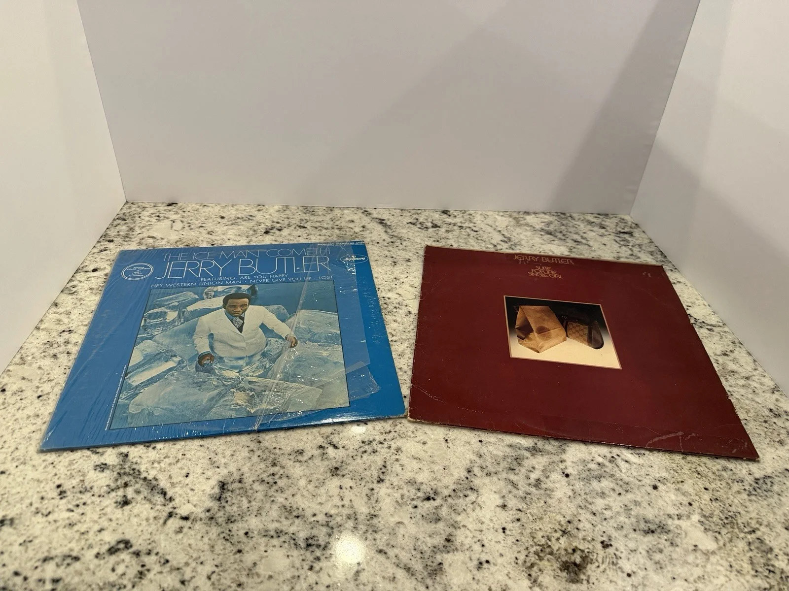Jerry Butler Vinyl Record The Ice Man Cometh & Suite for Single Girl, image 2