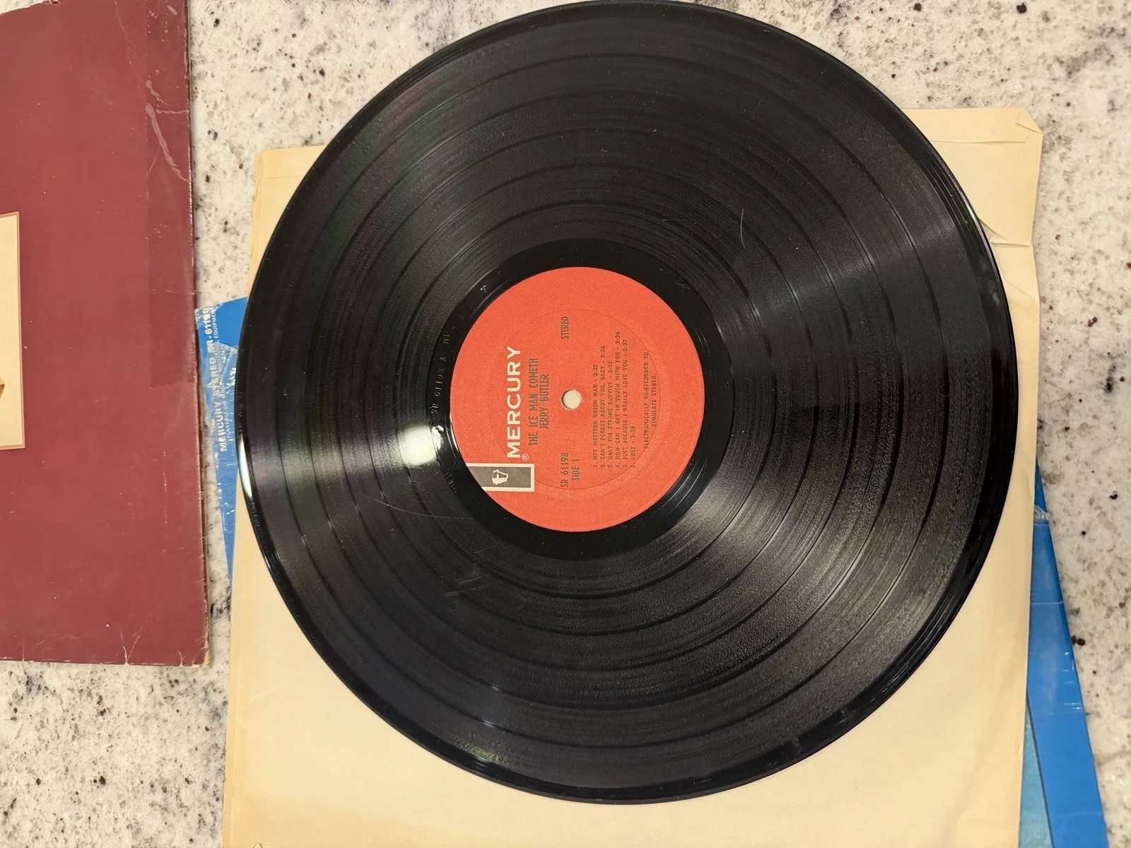 Jerry Butler Vinyl Record The Ice Man Cometh & Suite for Single Girl, image 3