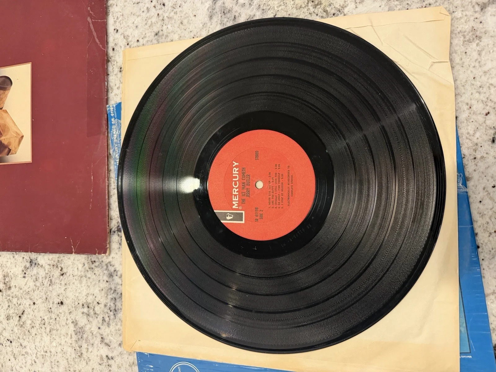 Jerry Butler Vinyl Record The Ice Man Cometh & Suite for Single Girl, image 4