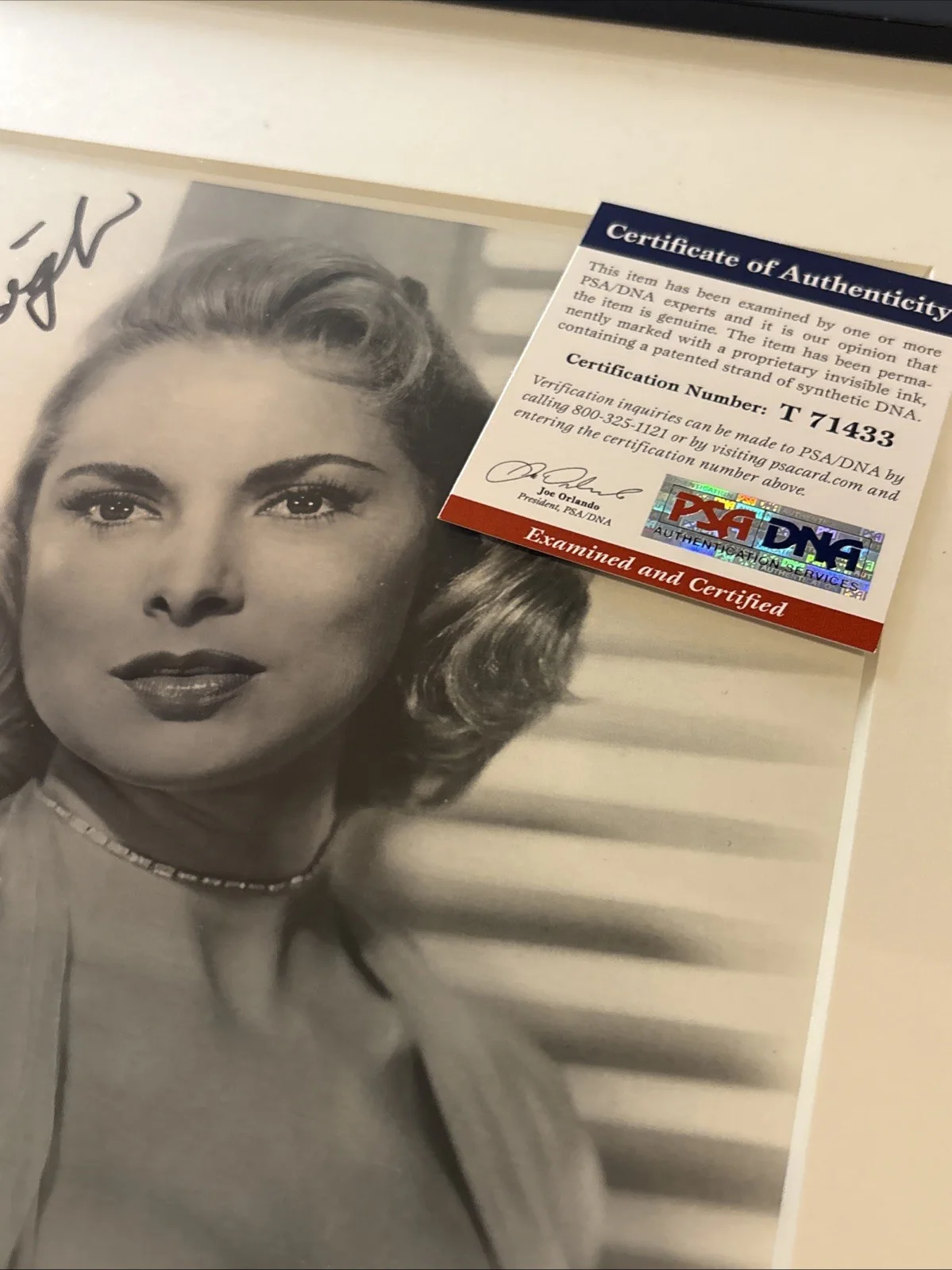 Janet Leigh — Janet Leigh PSA DNA COA Autograph 8x10 Photo Signed Psycho Hitchcock, image 5