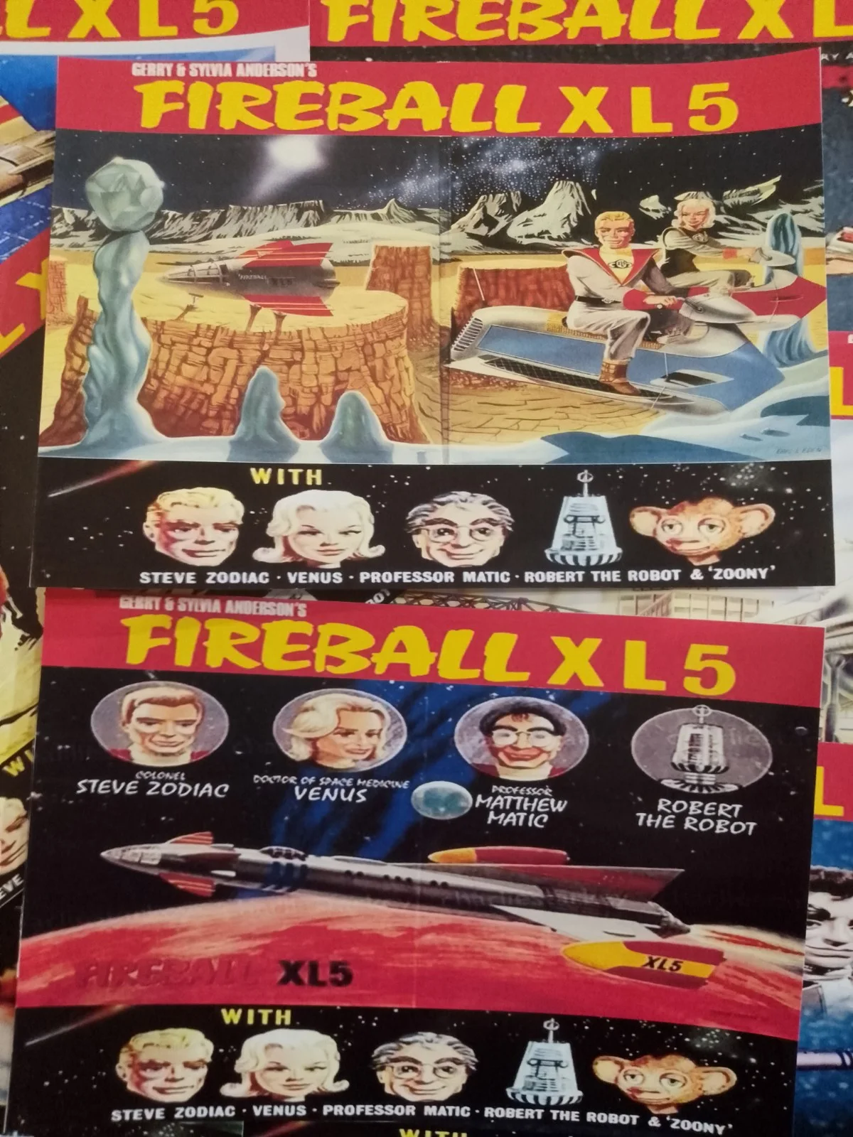 Gerry Anderson's Fireball XL5. 12 Glossy Unofficial 7x5ins Lobby Cards. New., изображение 2