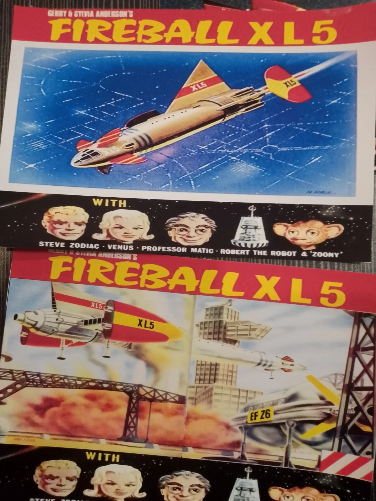 Gerry Anderson's Fireball XL5. 12 Glossy Unofficial 7x5ins Lobby Cards. New., изображение 5