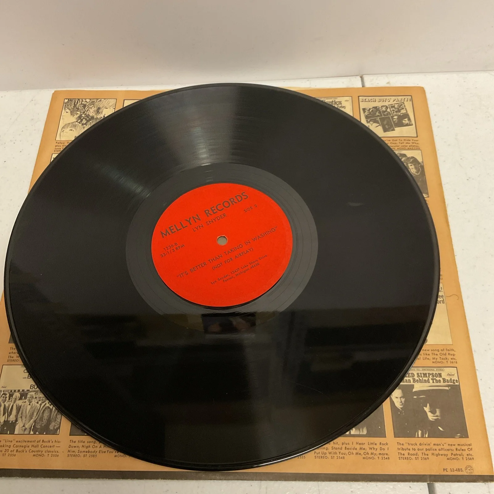 Signed Lyn Synder Vinyl LP- Better Than Taking In Washing, Adult Comedy, image 4