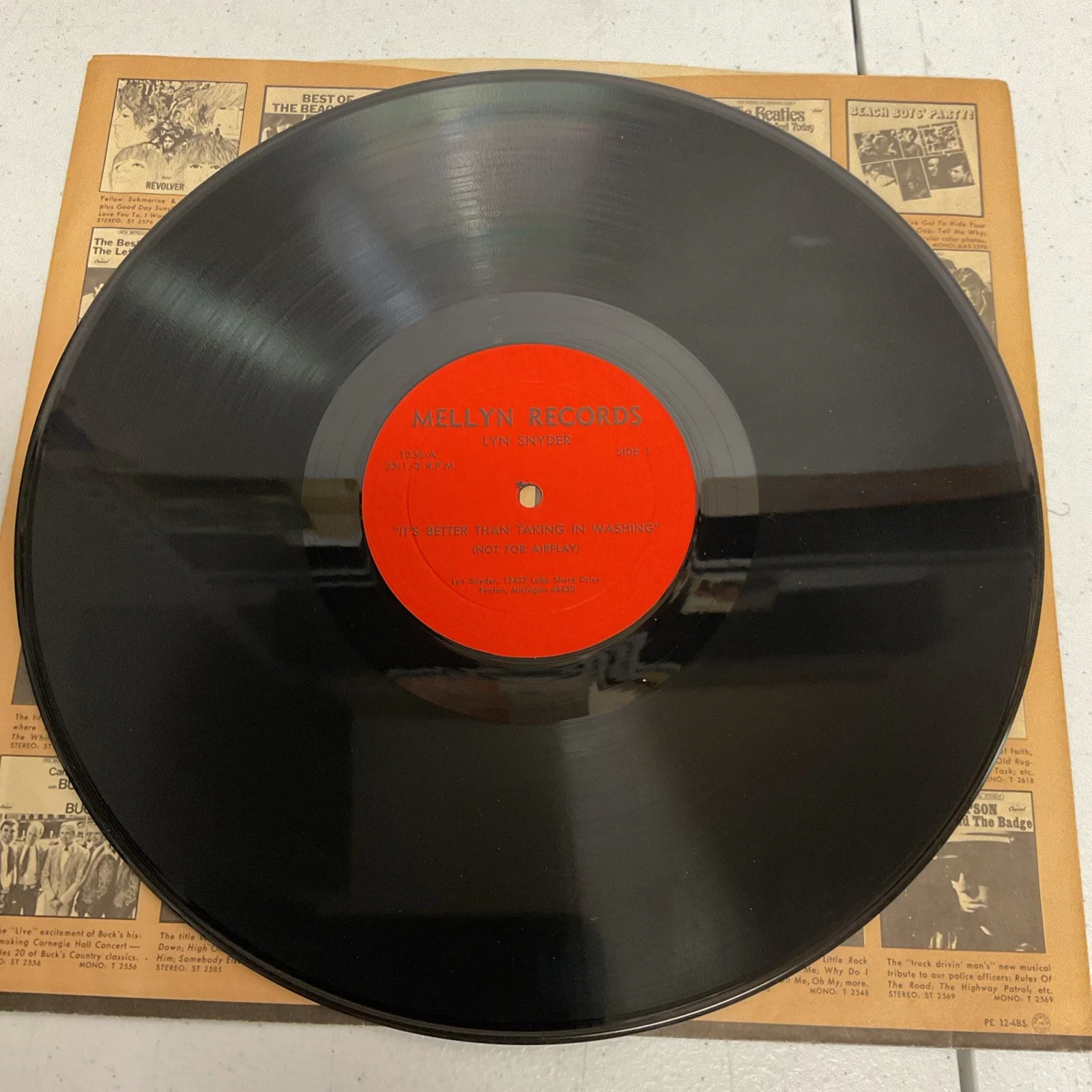 Signed Lyn Synder Vinyl LP- Better Than Taking In Washing, Adult Comedy, image 5