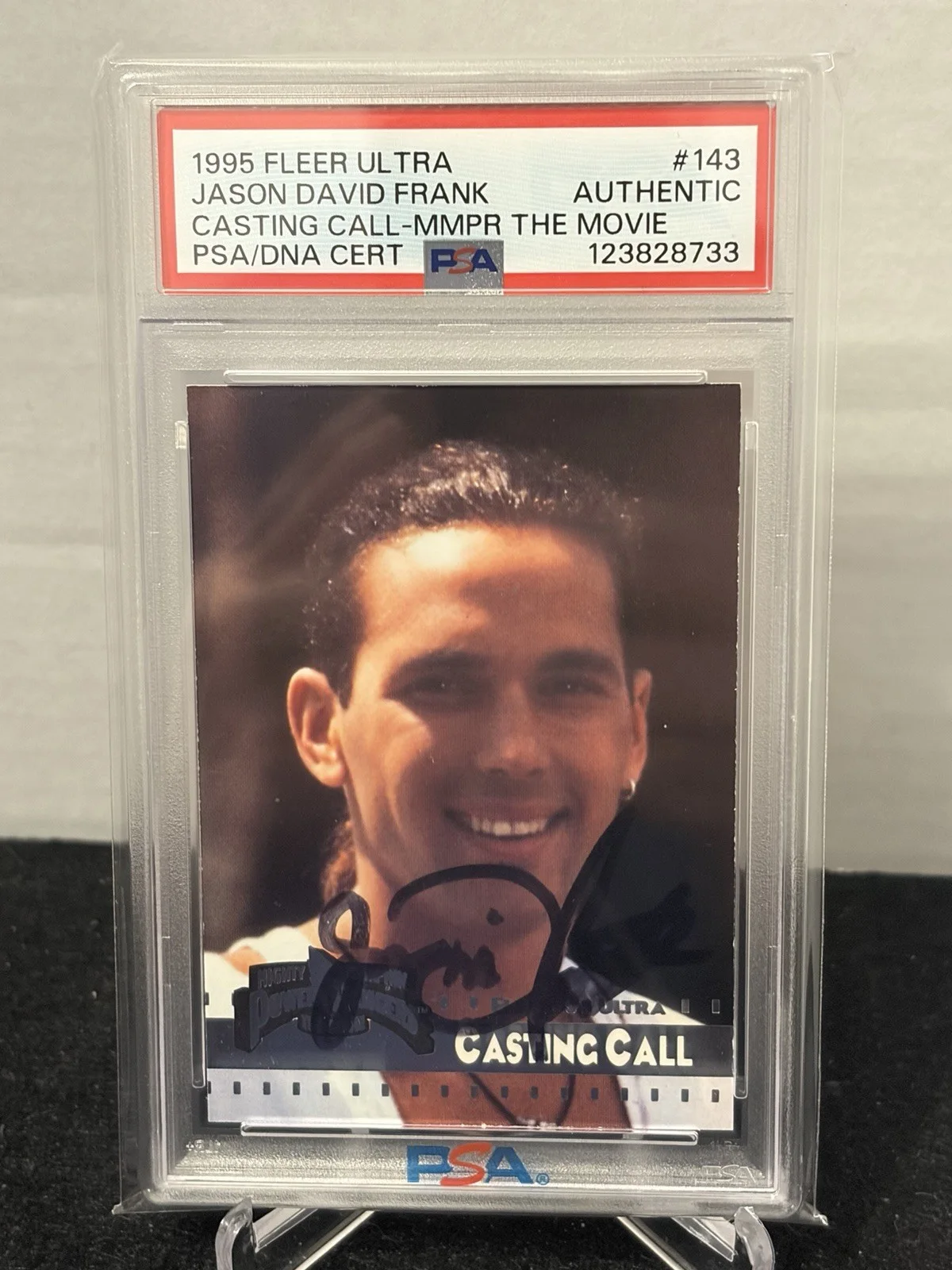 Jason David Frank — 1995 Fleer Ultra PSA DNA Jason David Frank Power Rangers Auto #143