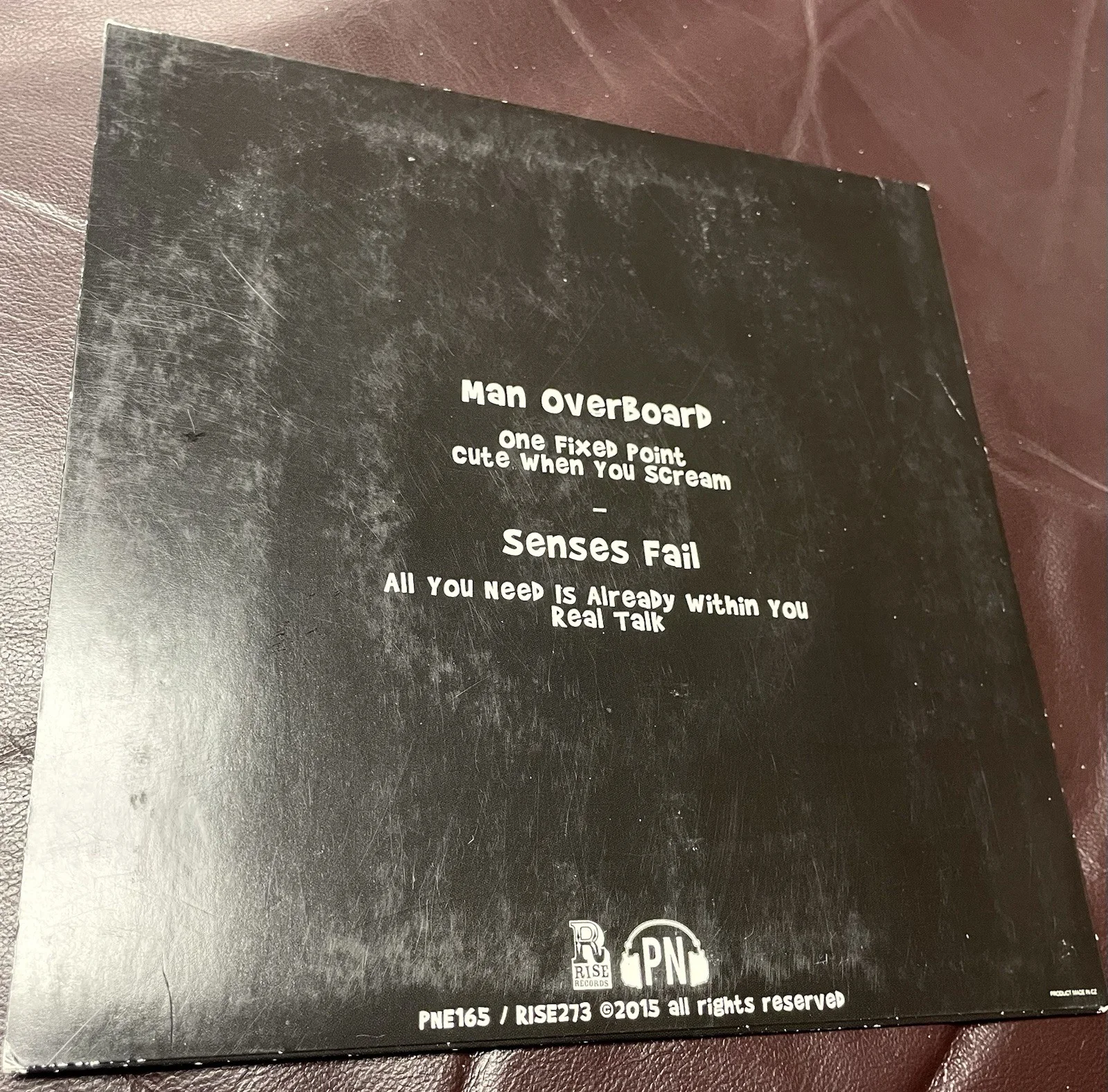 MAN OVERBOARD & SENSES FAIL SIGNED 7" Vinyl, image 2