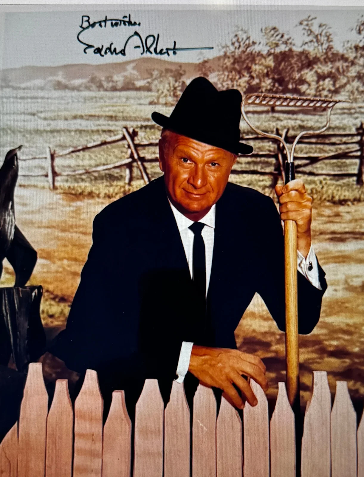 EDDIE ALBERT — EDDIE ALBERT Signed (COA)•Green Acres 1965-1971 HIT TV SHOW•Vintage EX Condition