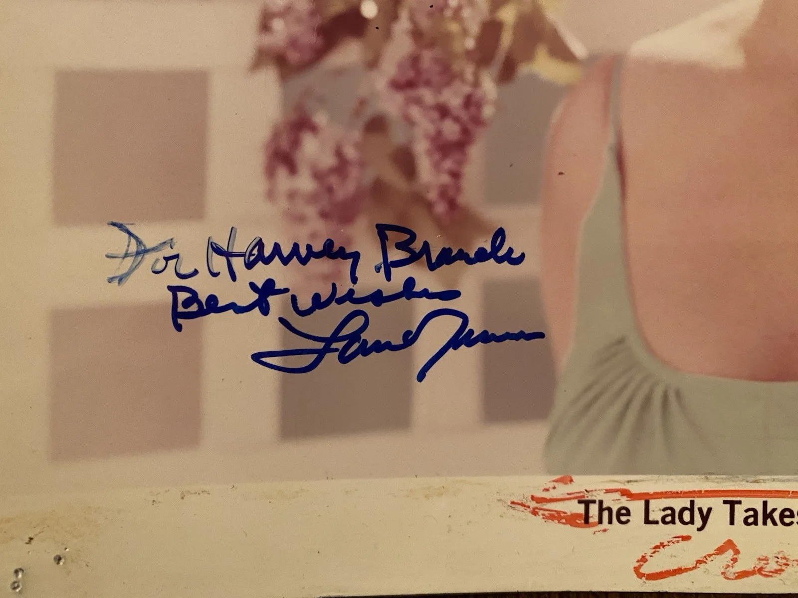 Lana Turner — Lana Turner Signed Autographed Photo With COA The Lady Takes A Flyer, image 2