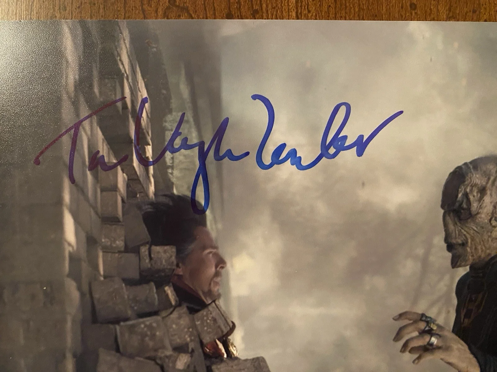 Tom Vaughan Lawlor — Tom Vaughan Lawlor Signed Autographed Photo With COA Ebony Maw Avengers Endgame, image 2