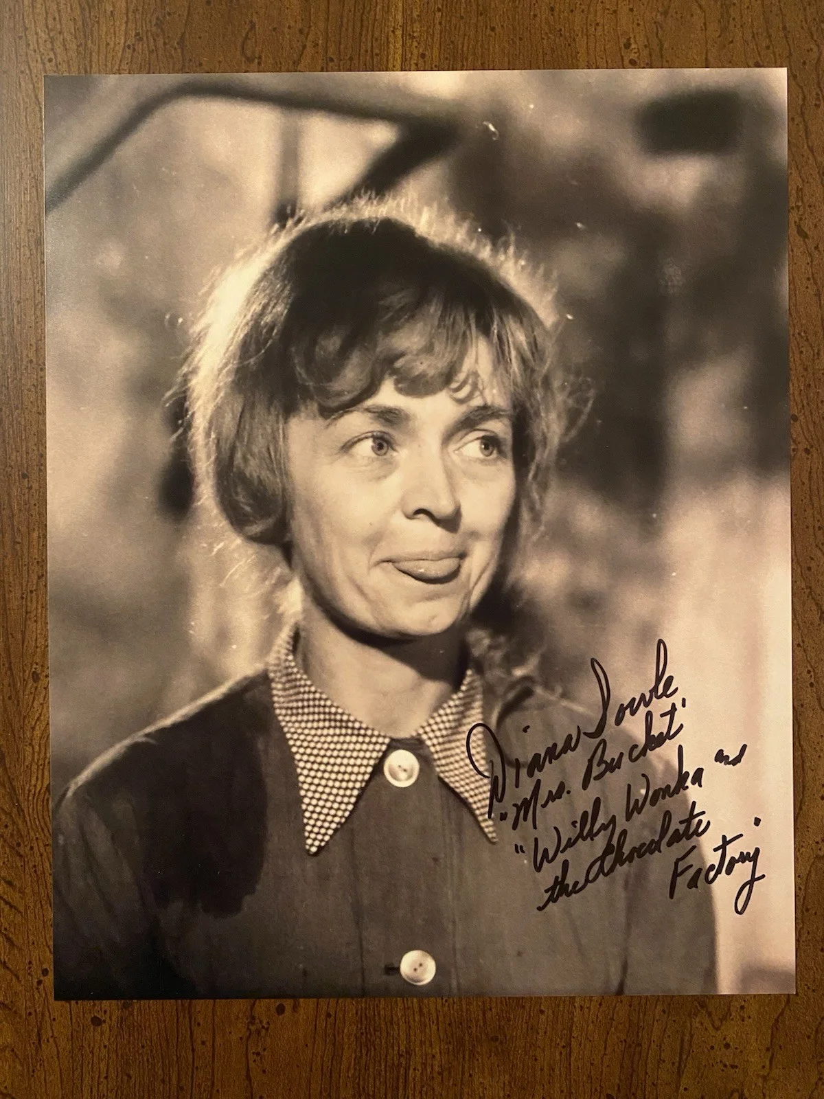 Diana Sowle — Diana Sowle Mrs Bucket Signed Autographed Photo With COA Willy Wonka And The Cho