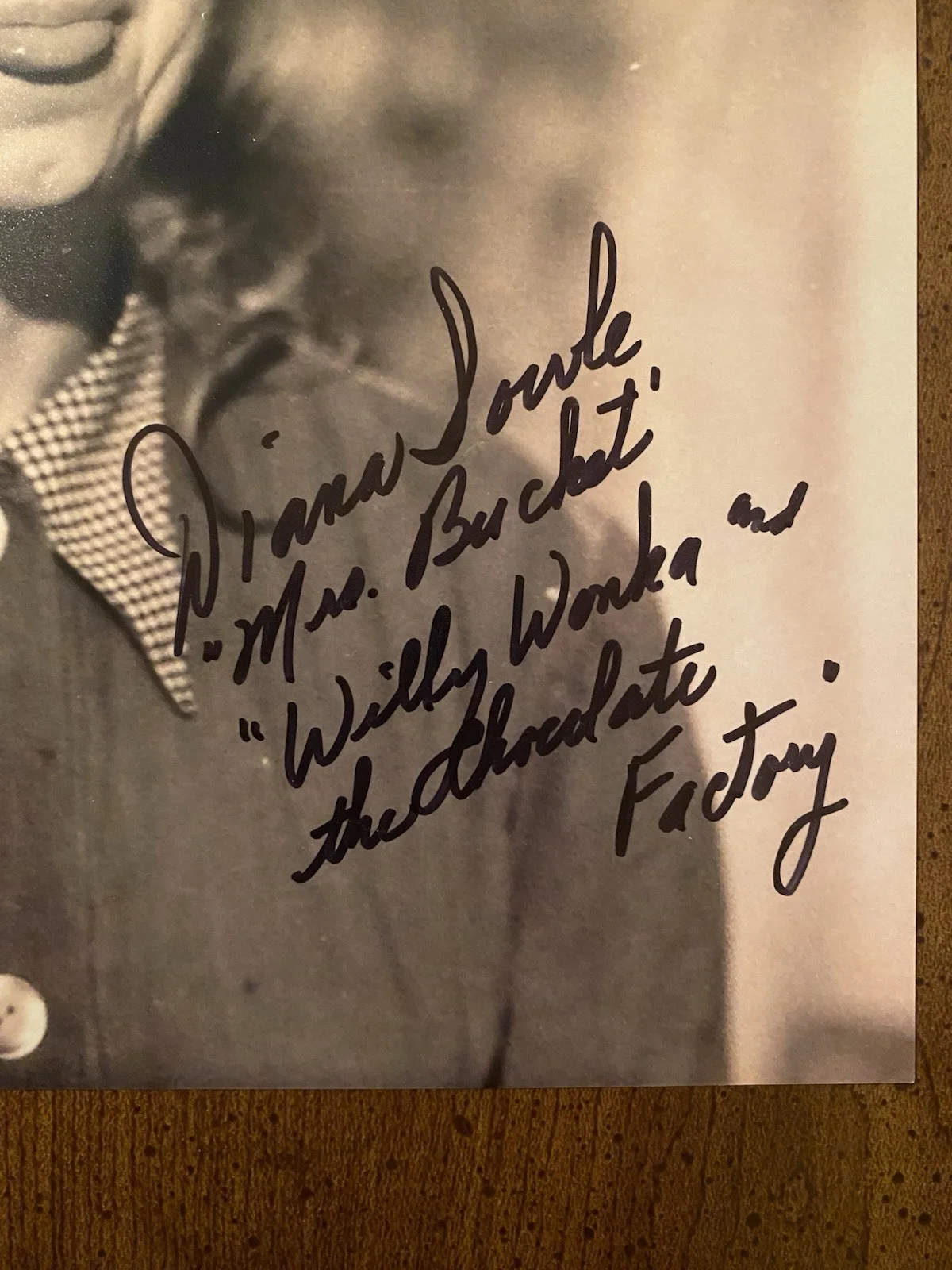 Diana Sowle — Diana Sowle Mrs Bucket Signed Autographed Photo With COA Willy Wonka And The Cho, изображение 2