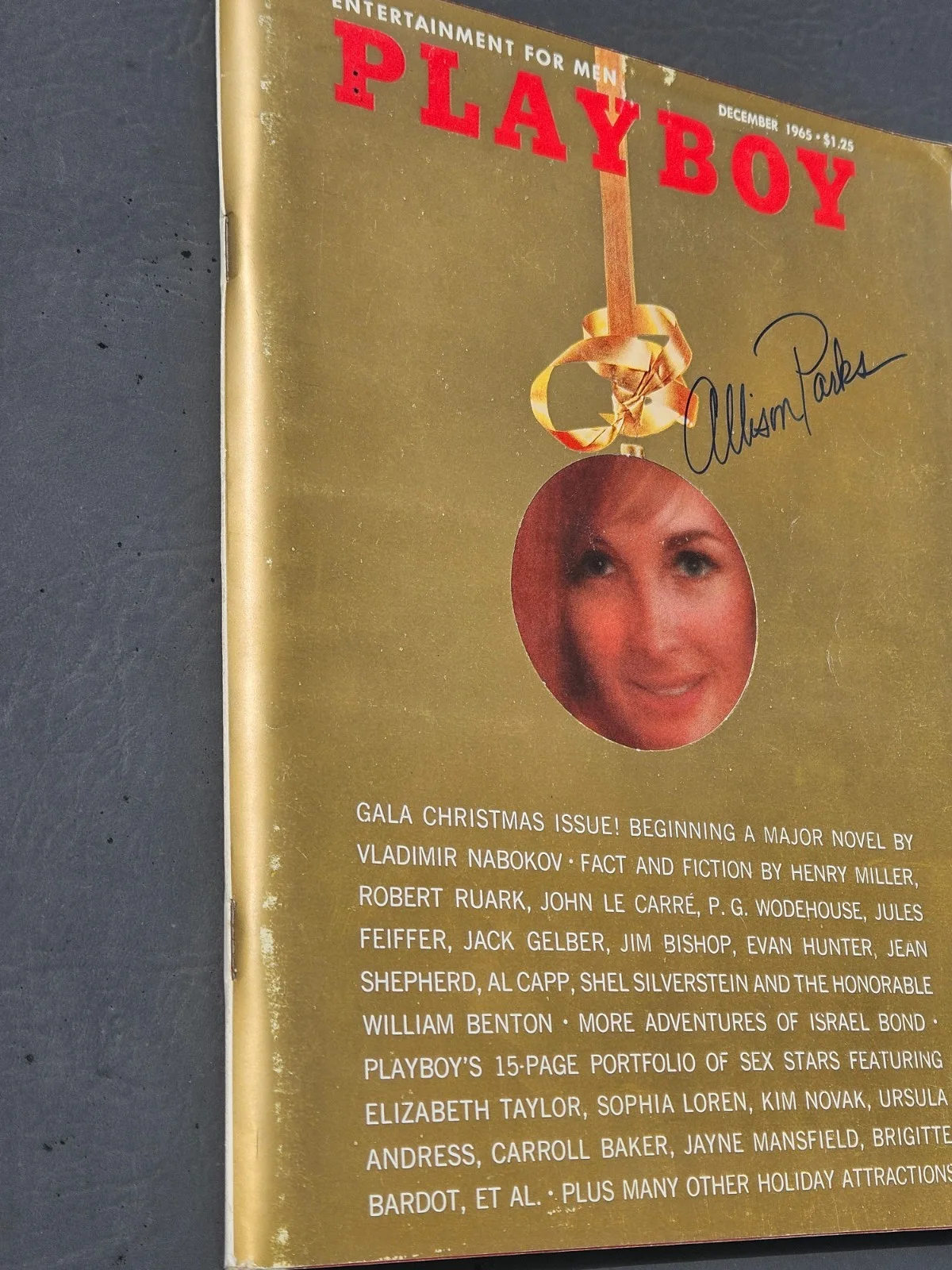 December 1965 ALLISON PARKS PLAYBOY COA Full Mag Signed Auto In-Person, изображение 2
