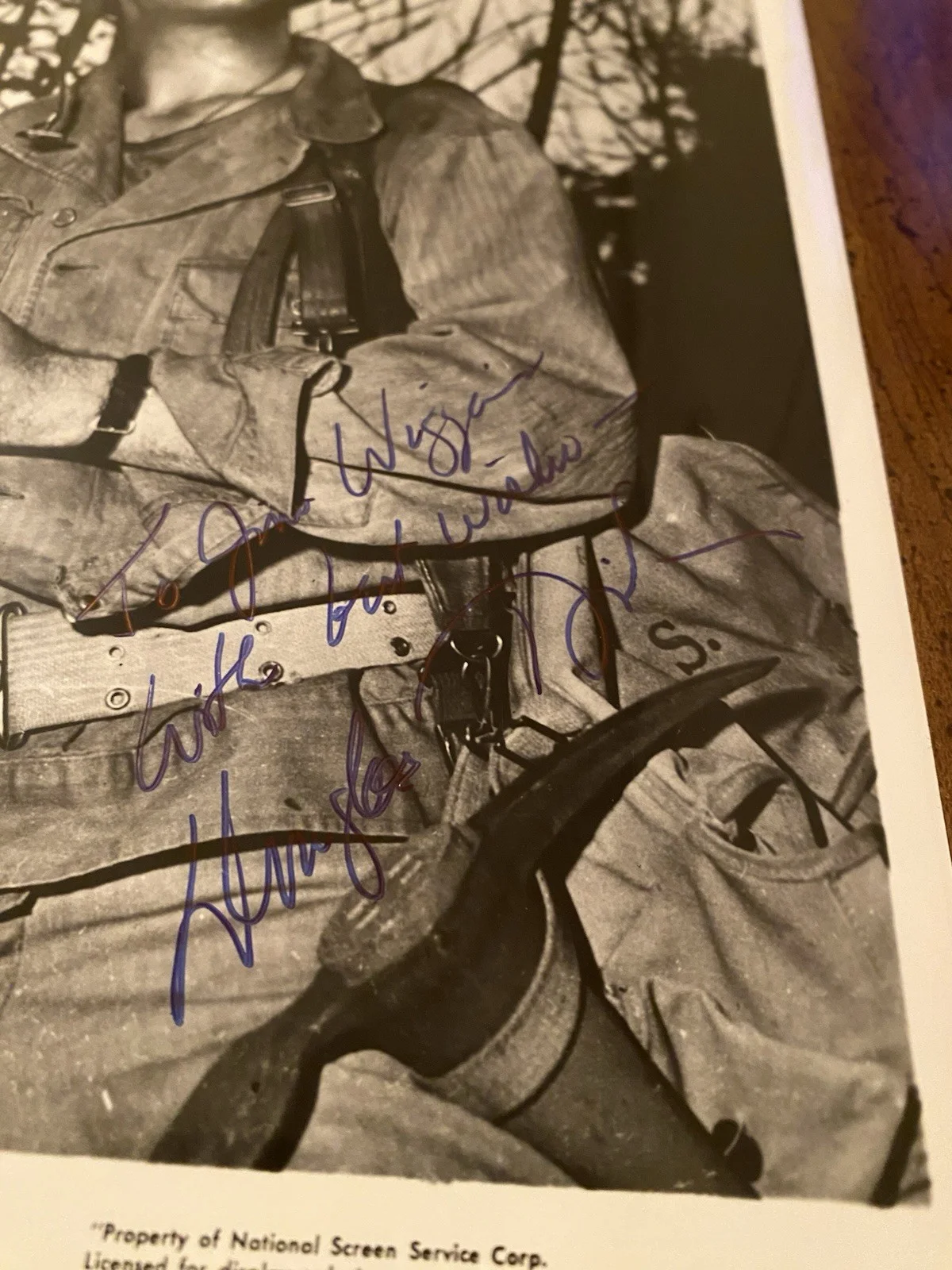 Douglas Dick — Douglas Dick Signed Autographed Vintage Photo Home Of The Brave With COA Rope, изображение 3