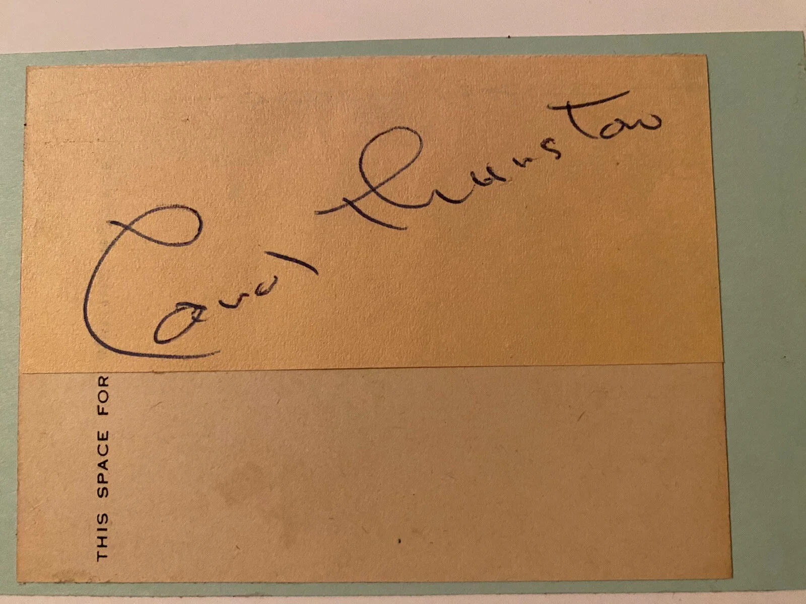 Carol Thurston — Carol Thurston Signed Autograph Card With COA The Life And Legend Of Wyatt Earp, изображение 2