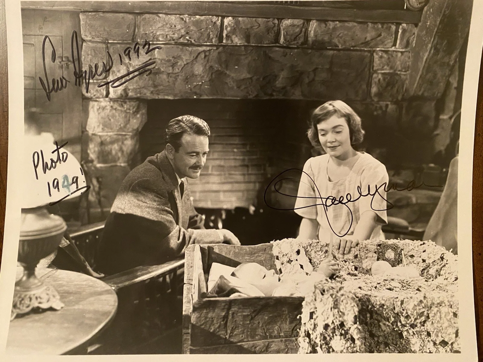 Jane Wyman, Lew Ayres — Jane Wyman Lew Ayres Signed Autographed Photo With COA Johnny Belinda