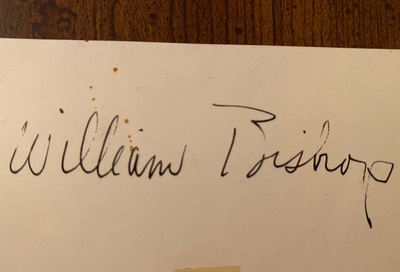 William Bishop — William Bishop Signed Autographed Card With COA Cry Havoc Thin Man Lorna Doone, image 2