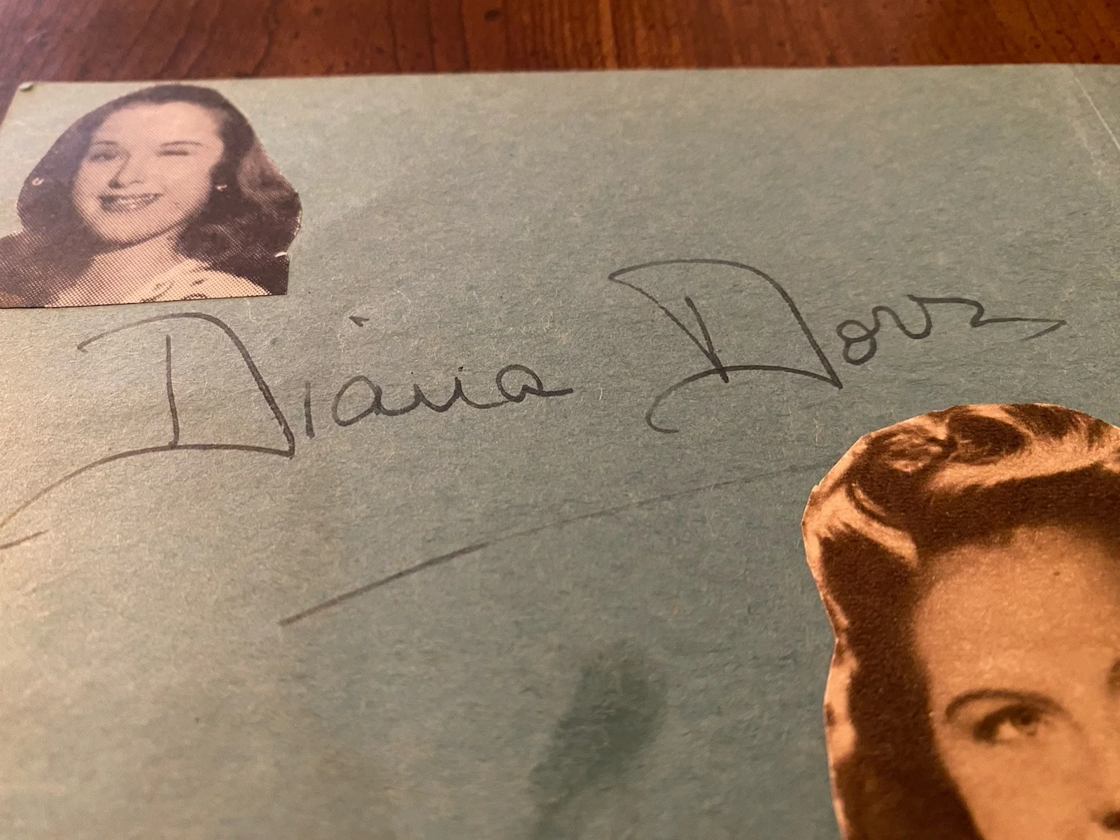 Diana Dors — Diana Dors Signed Autographed Vintage Album Page With COA Berserk The Long Haul, image 2