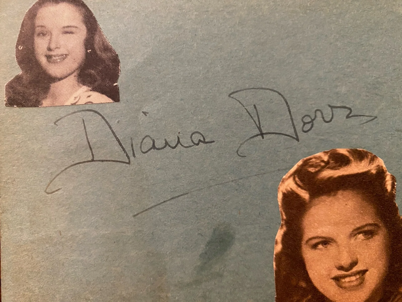 Diana Dors — Diana Dors Signed Autographed Vintage Album Page With COA Berserk The Long Haul, image 3