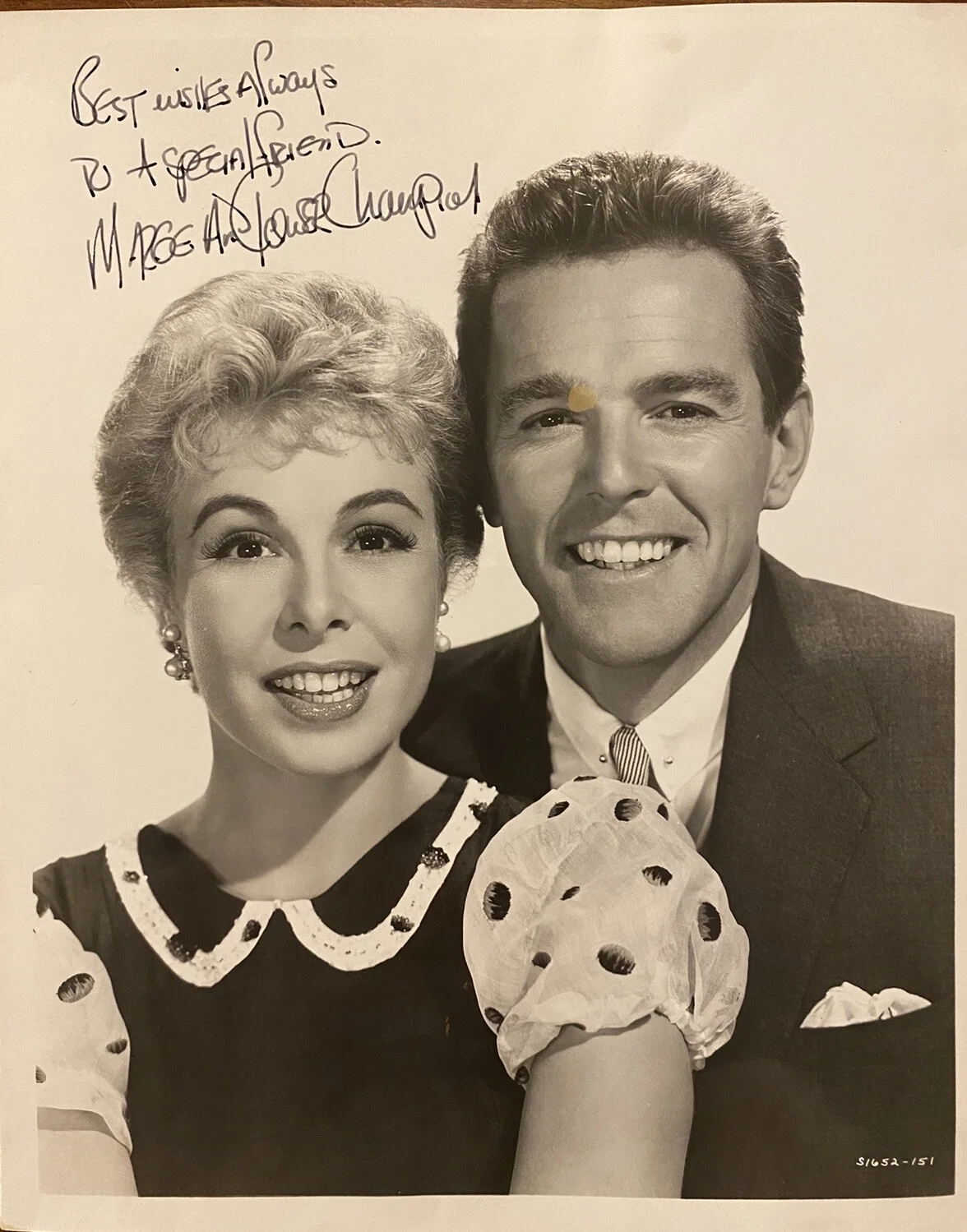 Marge Champion, Gower Champion — Marge And Gower Champion Signed Autographed Photo With COA LOA