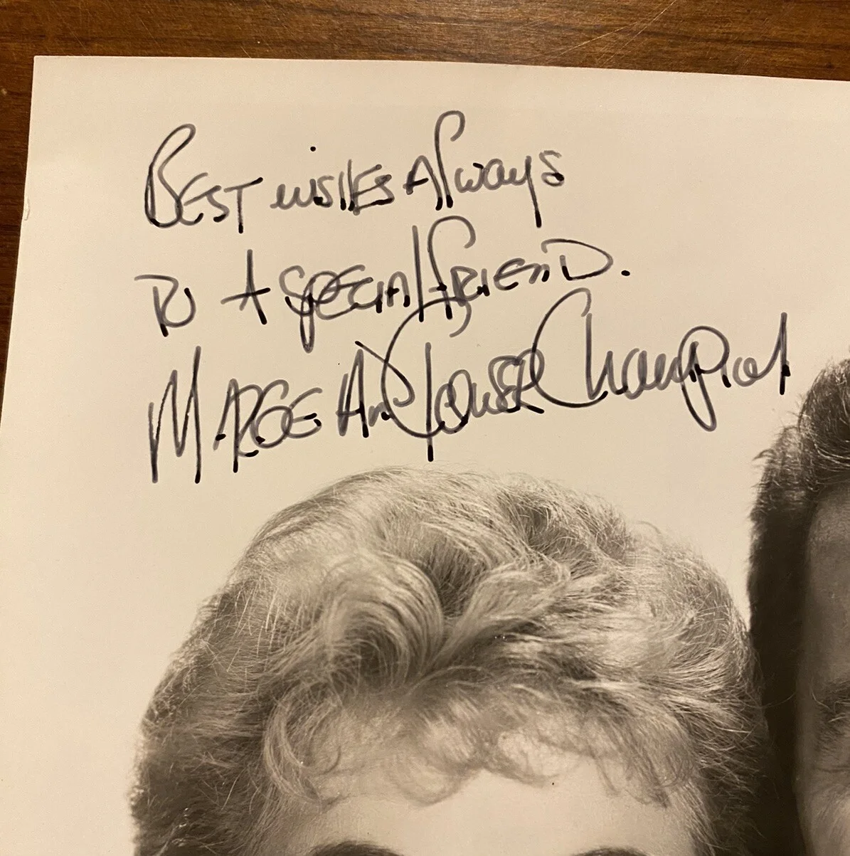 Marge Champion, Gower Champion — Marge And Gower Champion Signed Autographed Photo With COA LOA, изображение 2