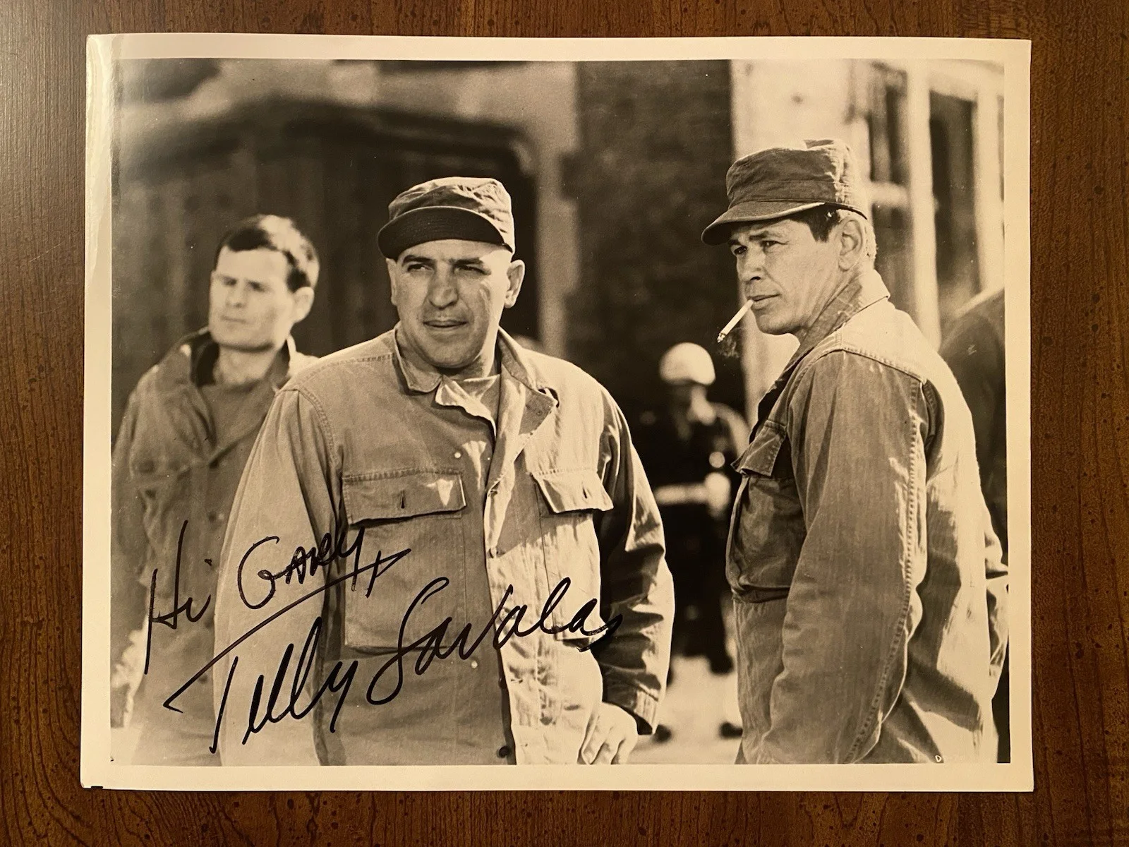 Telly Savalas — Telly Savalas Signed Autographed Photo With COA The Dirty Dozen RARE