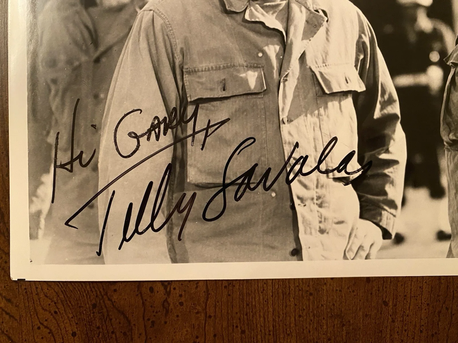 Telly Savalas — Telly Savalas Signed Autographed Photo With COA The Dirty Dozen RARE, изображение 2