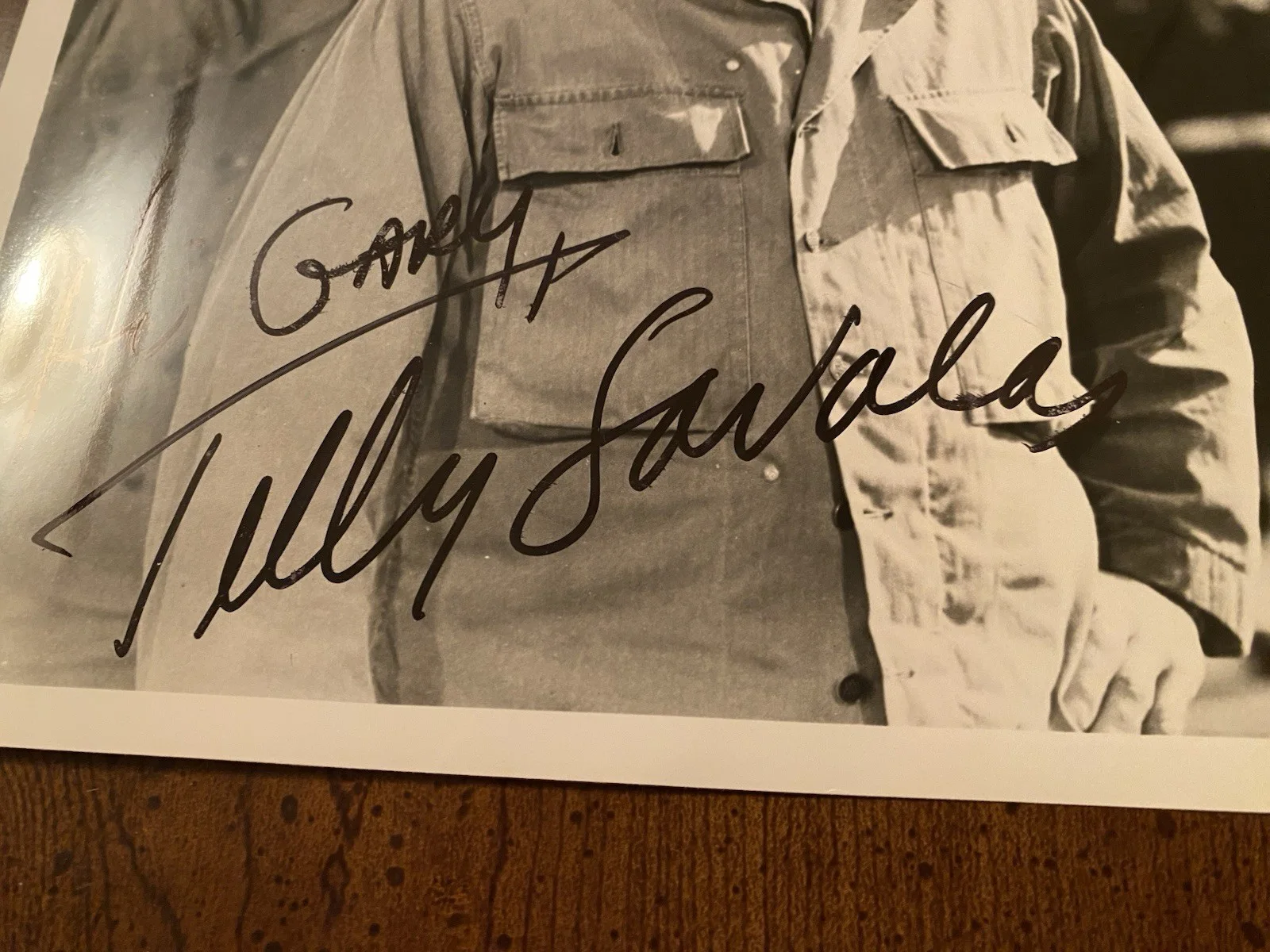 Telly Savalas — Telly Savalas Signed Autographed Photo With COA The Dirty Dozen RARE, изображение 3