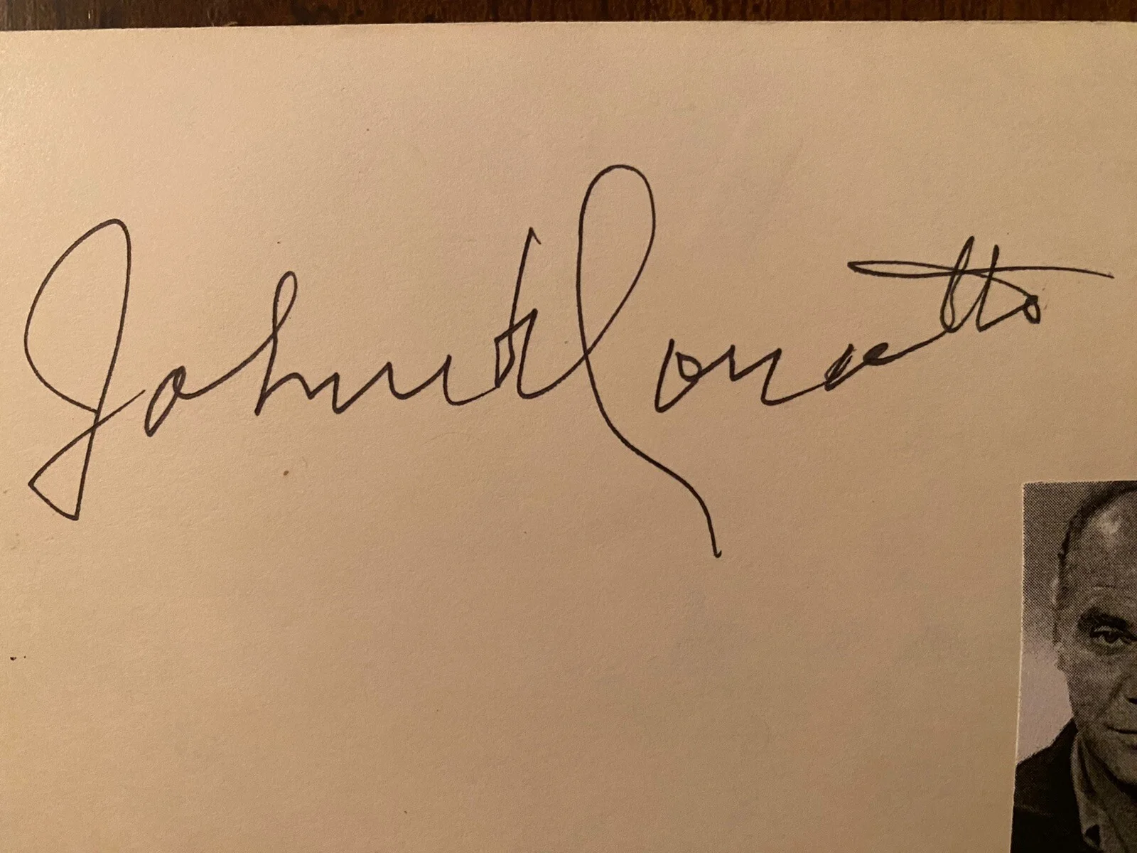 John Doucette — John Doucette Signed Autographed Card With COA True Grit Cleopatra Patton, image 2