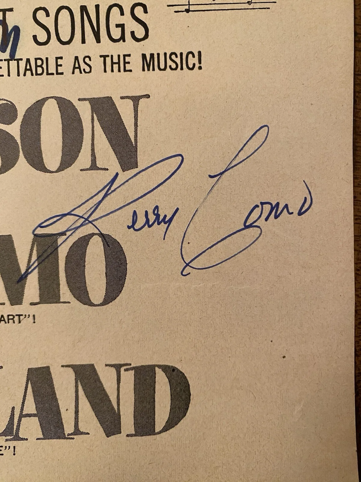 June Allyson, Lena Horne, Janet Leigh, Ann Sothern — Words And Music Vintage Magazine Ad Cast Signed Autographed By 4 With COA RARE, image 3