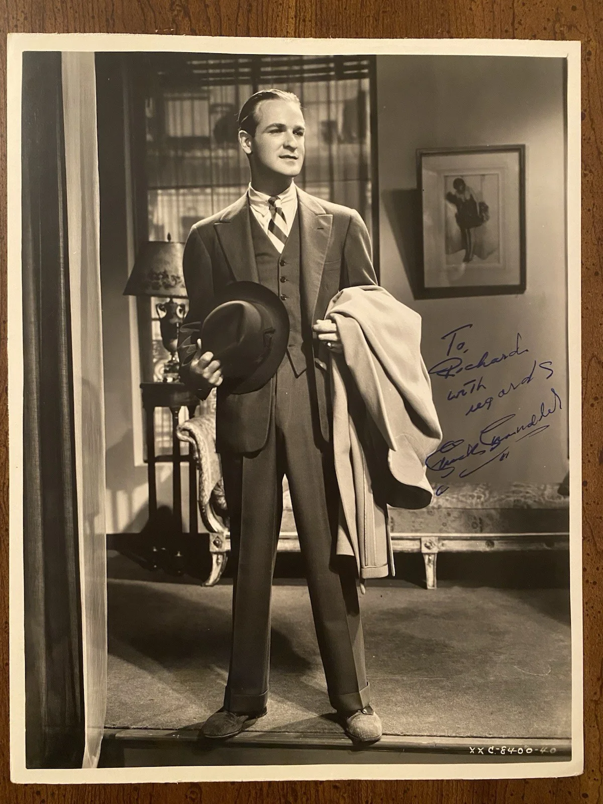 Chick Chandler — Chick Chandler Signed Autographed Photo With COA Holiday Affair A Star Is Born
