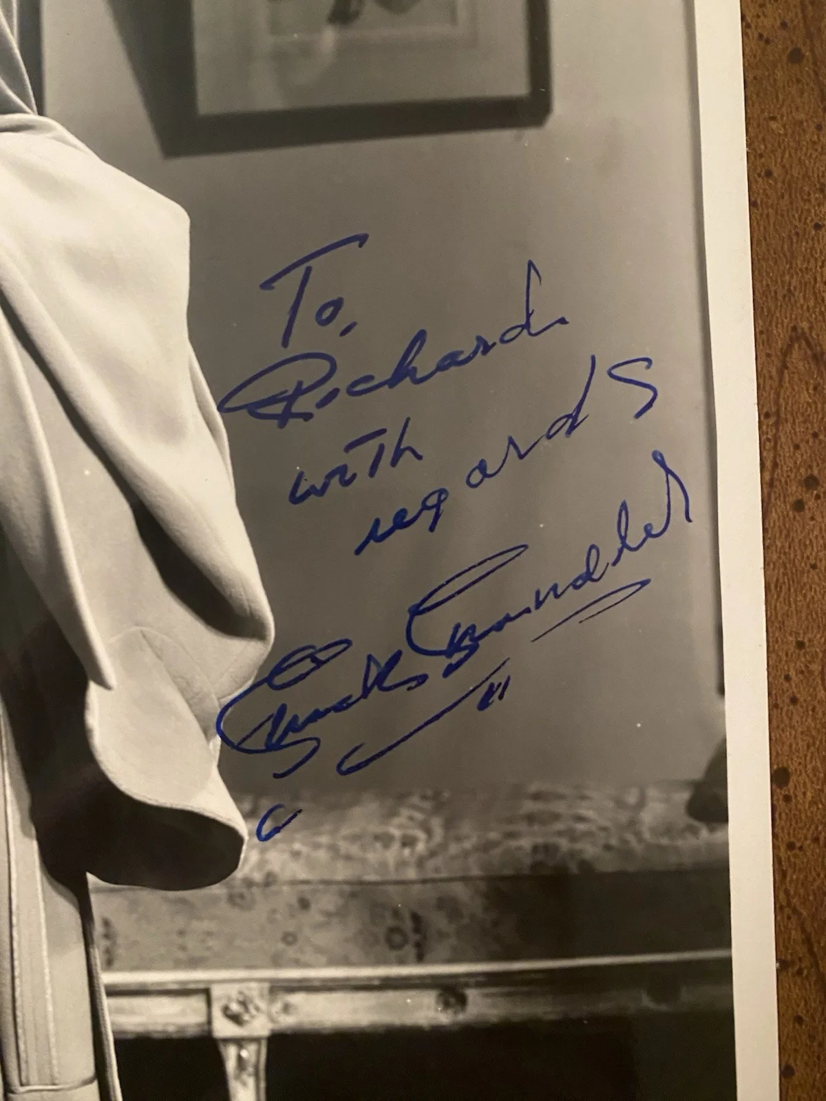 Chick Chandler — Chick Chandler Signed Autographed Photo With COA Holiday Affair A Star Is Born, image 2