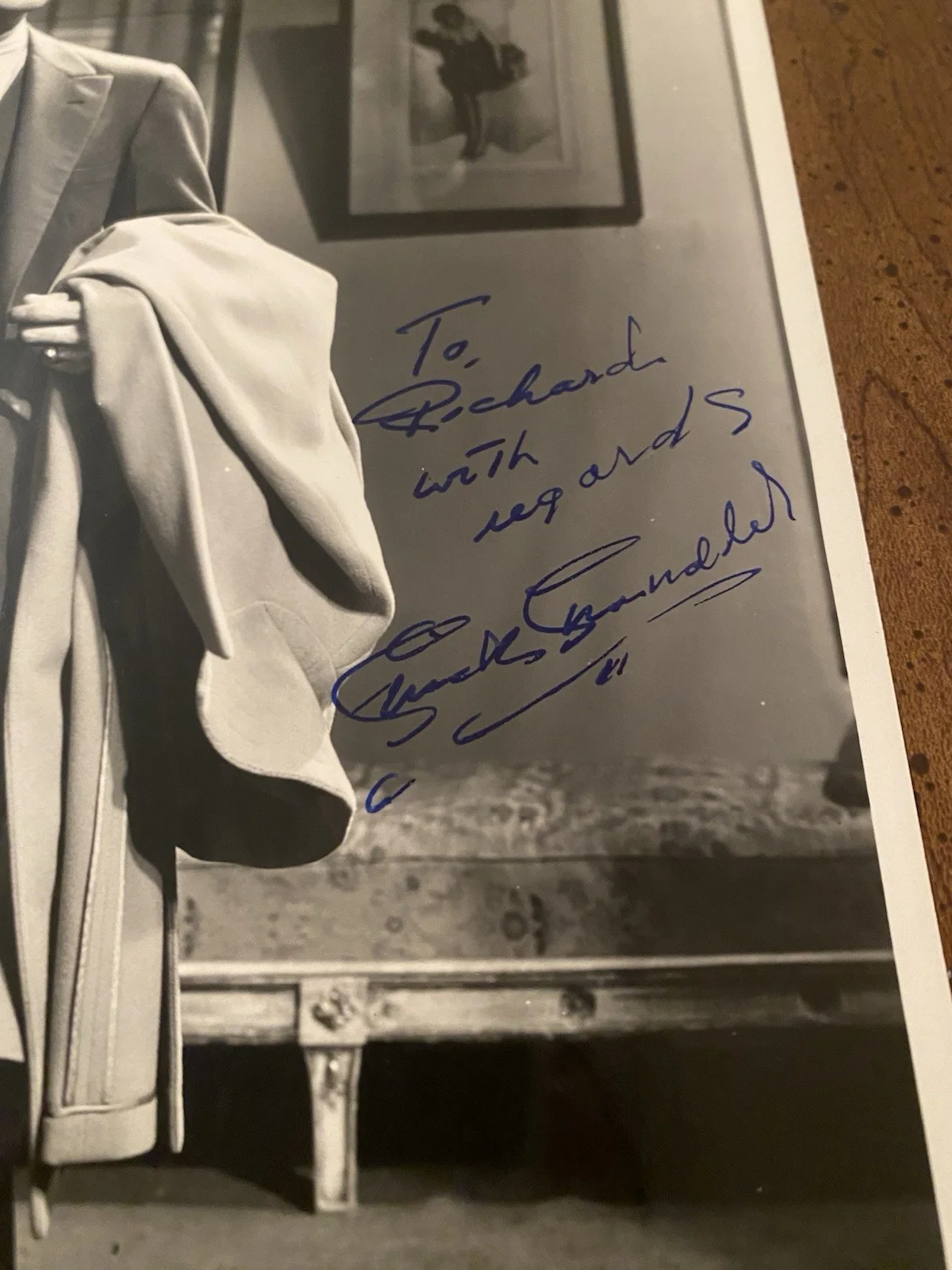 Chick Chandler — Chick Chandler Signed Autographed Photo With COA Holiday Affair A Star Is Born, image 3