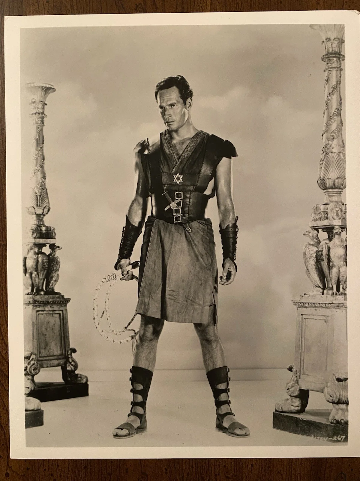Charlton Heston — Charlton Heston Signed Autographed In The Arena Book Page With COA Ben Hur, image 2