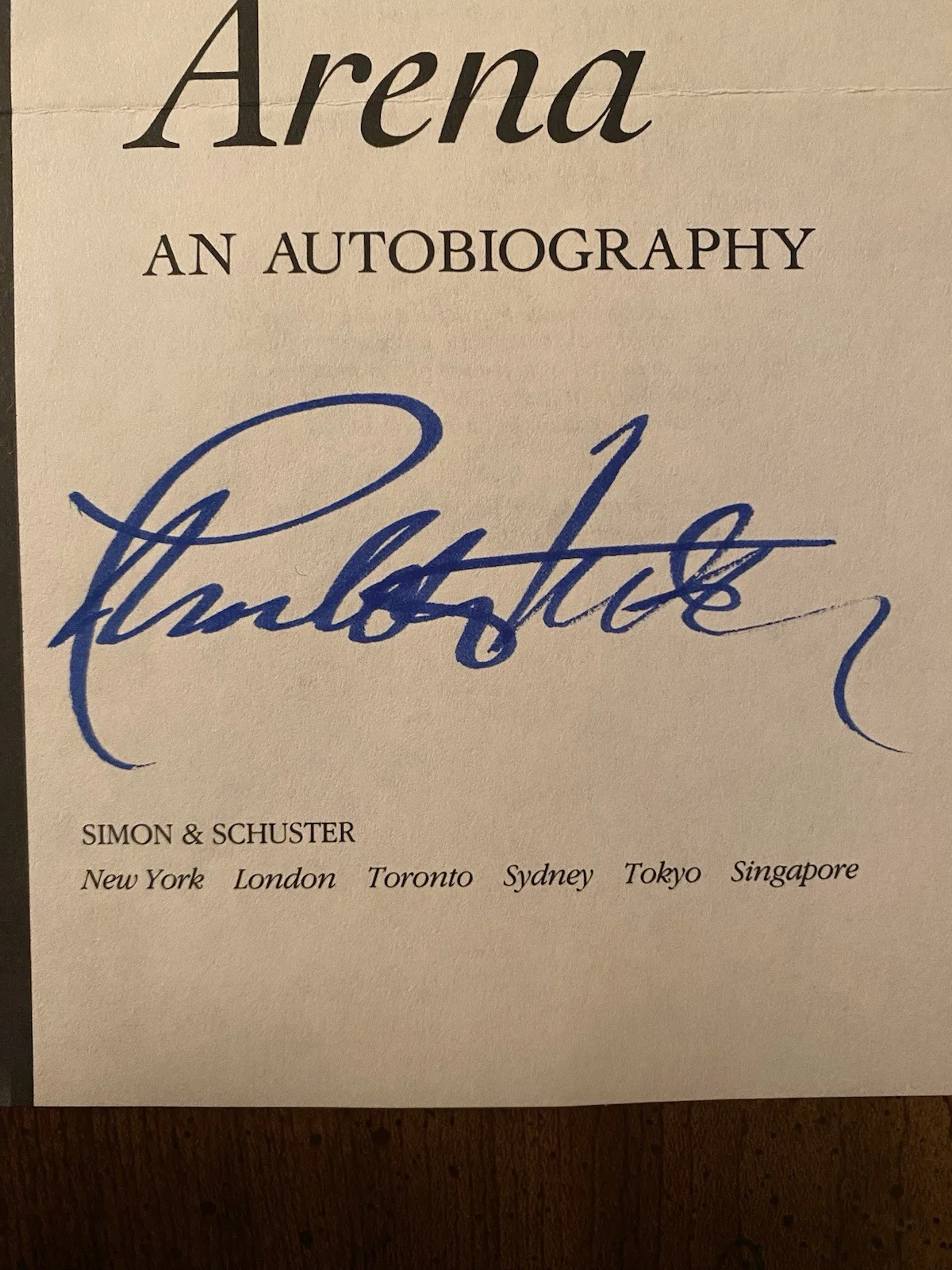 Charlton Heston — Charlton Heston Signed Autographed In The Arena Book Page With COA Ben Hur, image 4