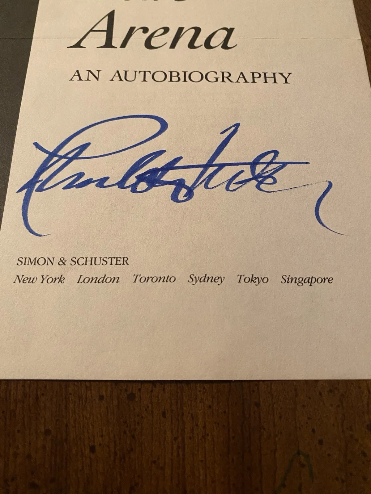 Charlton Heston — Charlton Heston Signed Autographed In The Arena Book Page With COA Ben Hur, image 5