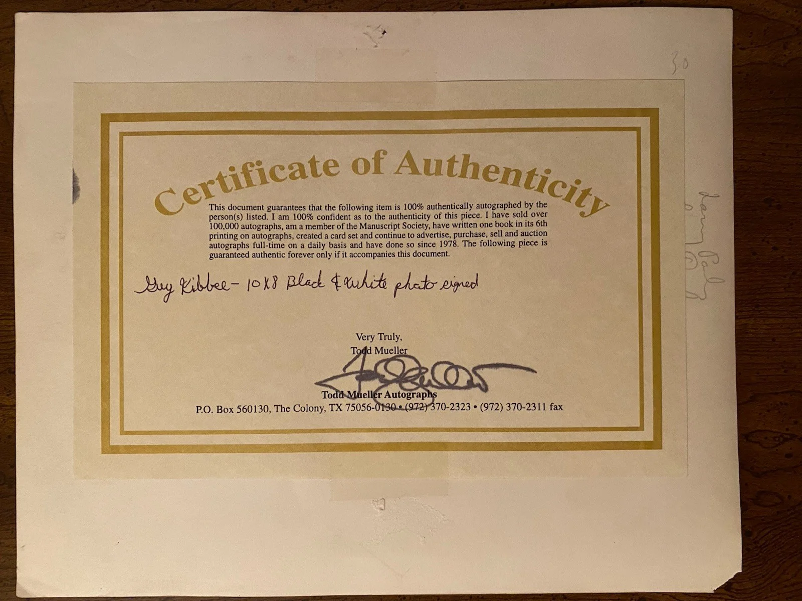 Guy Kibbee — Guy Kibbee Signed Autographed Photo With COA Scattergood Babies Captain January, image 4