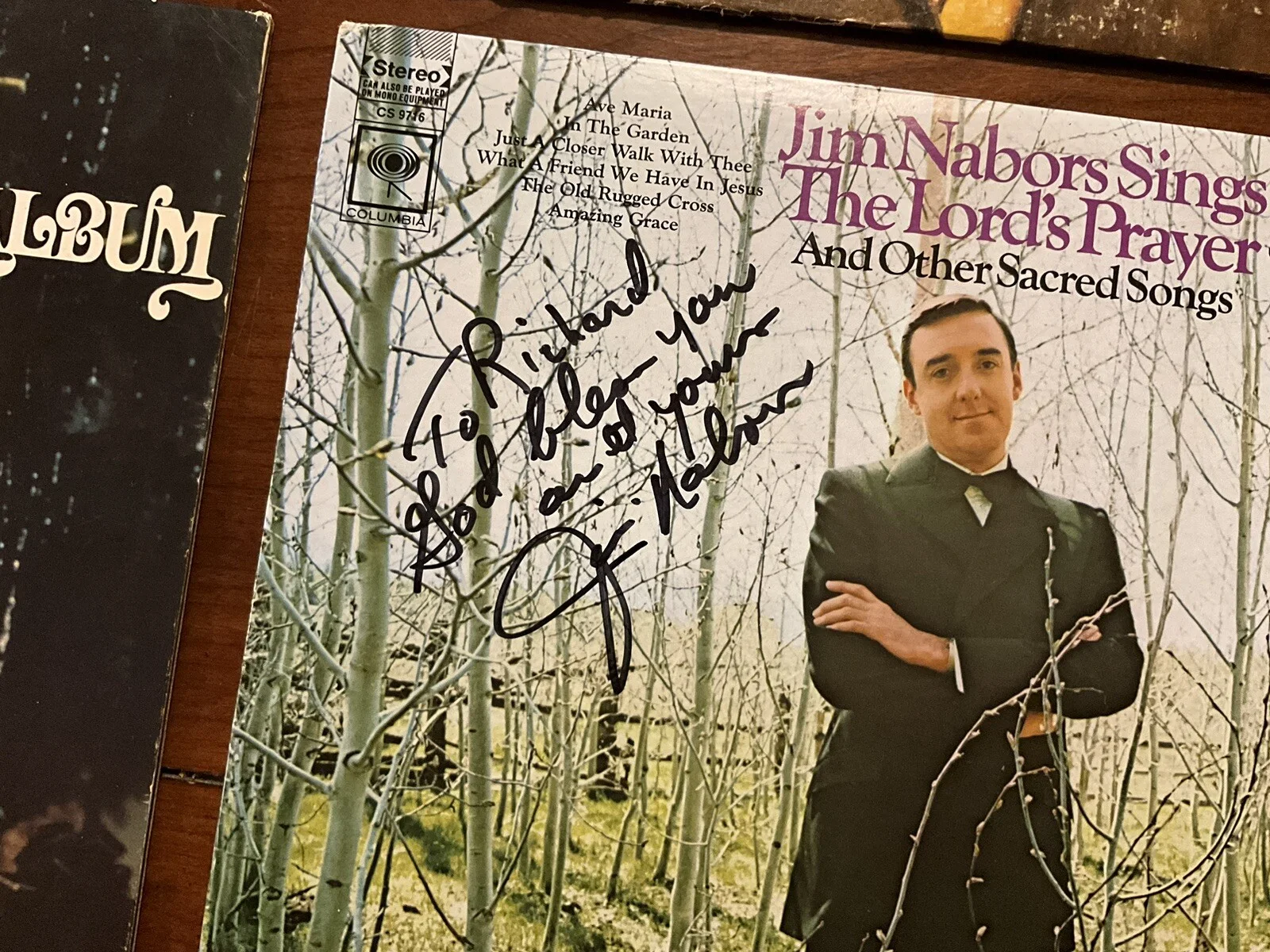 Jim Nabors Signed Autographed The Lord’s Prayer Album With COA and Bonus Albums, изображение 4
