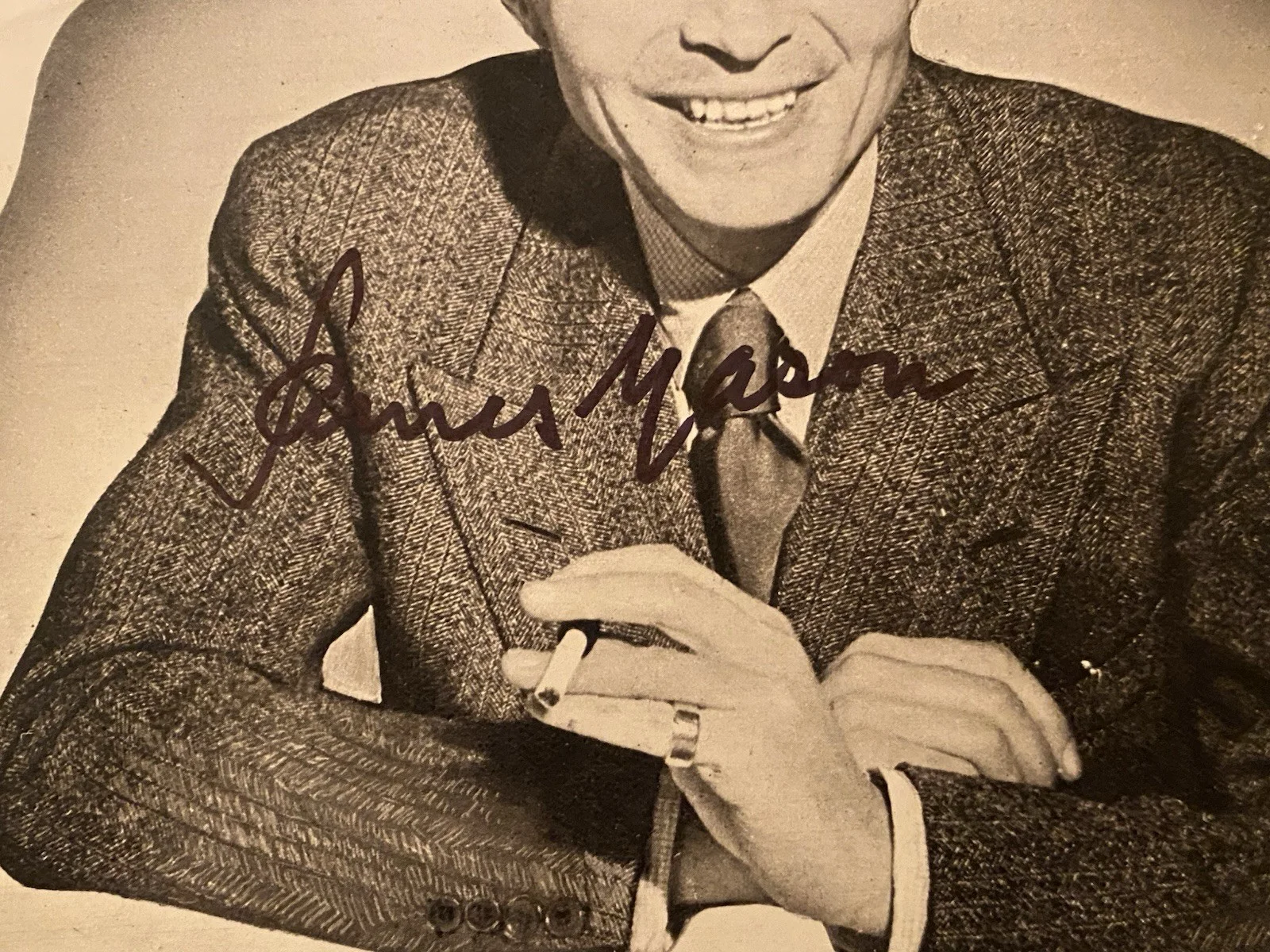James Mason — James Mason Signed Autographed Photo With COA Forever Darling 20,000 Leagues Und, image 2