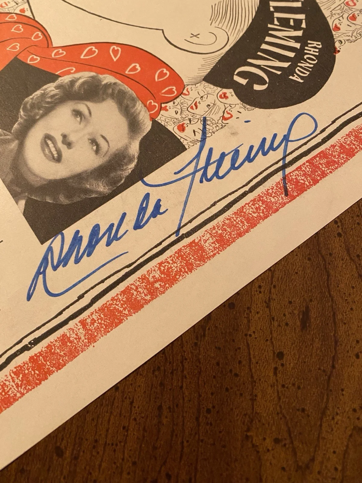Bob Hope, Rhonda Fleming — Bob Hope Rhonda Fleming Signed Autographed Photo With COA The Great Lover BOTH, изображение 5