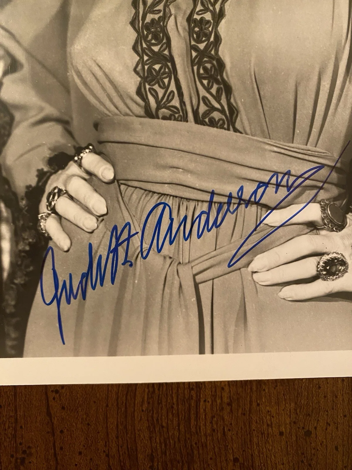 Judith Anderson — Judith Anderson Signed Autographed Photo With COA The Ten Commandments RARE, image 2