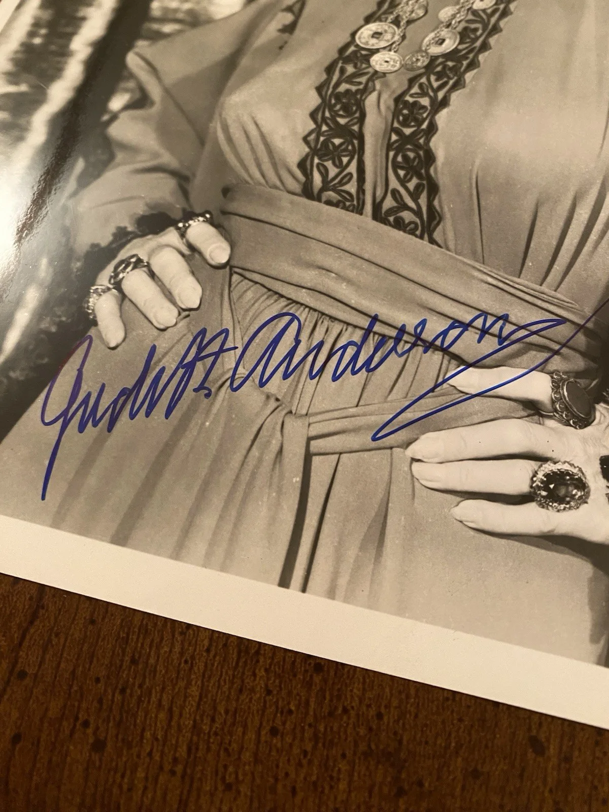 Judith Anderson — Judith Anderson Signed Autographed Photo With COA The Ten Commandments RARE, image 3