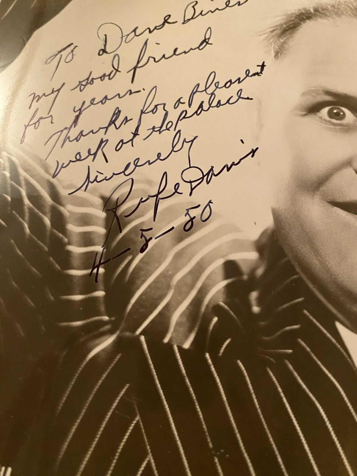 Rufe Davis — Rufe Davis Signed Autographed Photo With COA Petticoat Junction Floyd Smoot, изображение 3