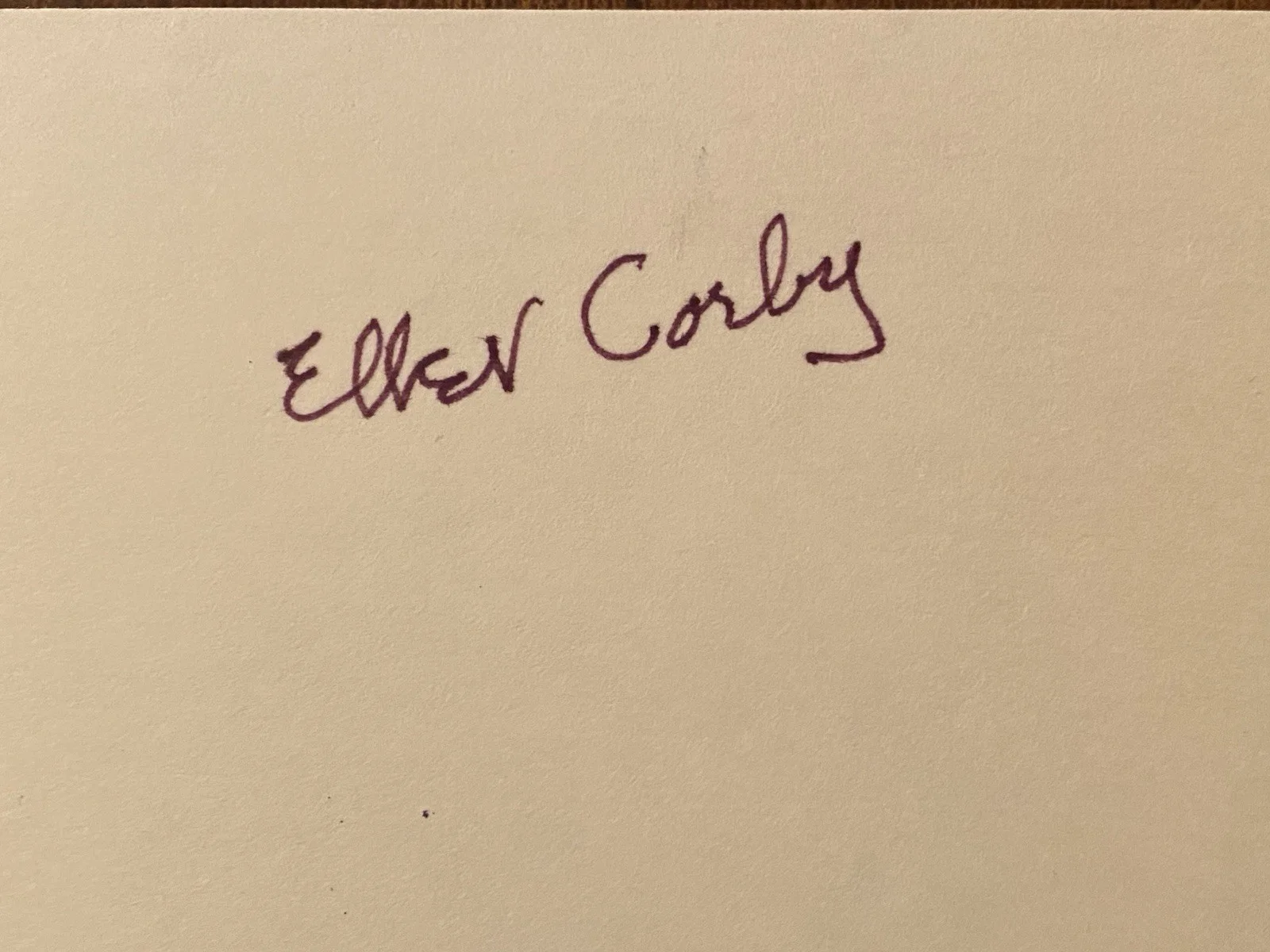 Ellen Corby — Ellen Corby Signed Autographed Index Card With Photo With COA The Waltons, изображение 4