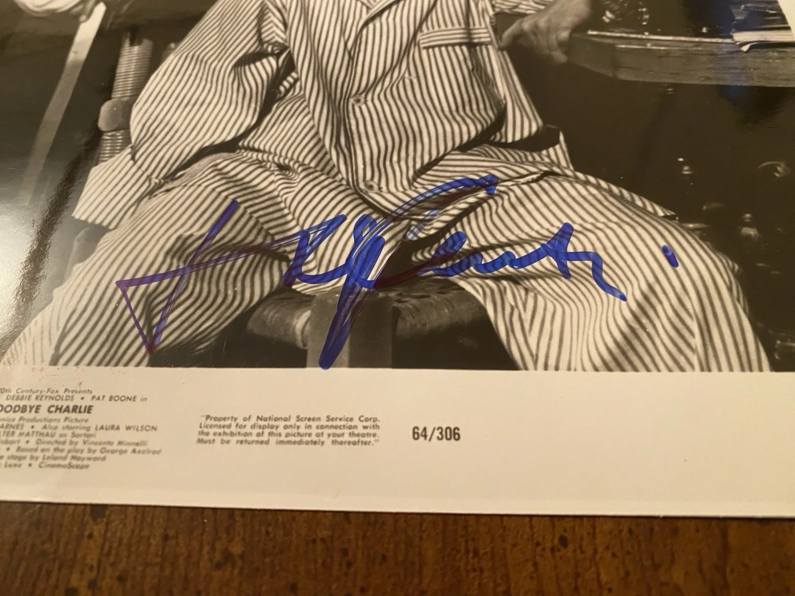 Tony Curtis, Debbie Reynolds — Tony Curtis Debbie Reynolds Signed Autographed Photo With COA Goodbye Charlie, изображение 5