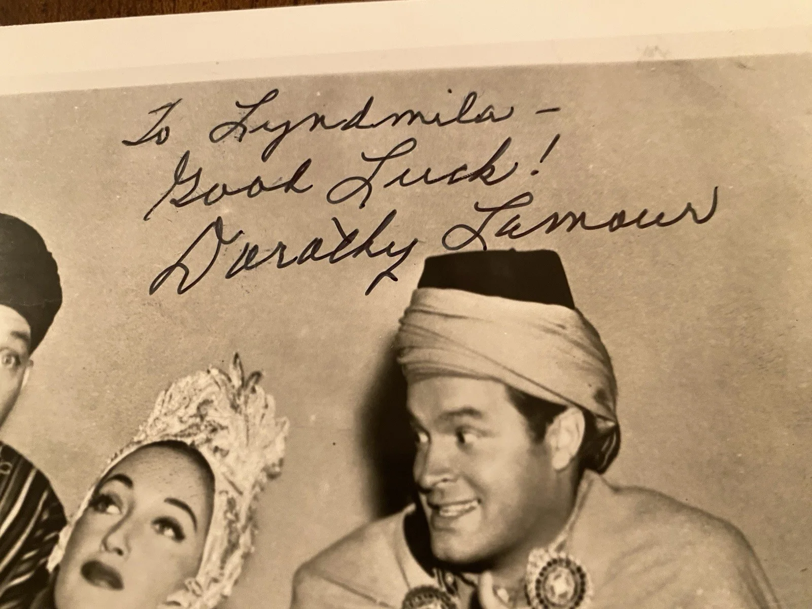 Bob Hope, Dorothy Lamour — Bob Hope Dorothy Lamour Signed Autographed Photo With COA Road To Morocco BOTH, image 3