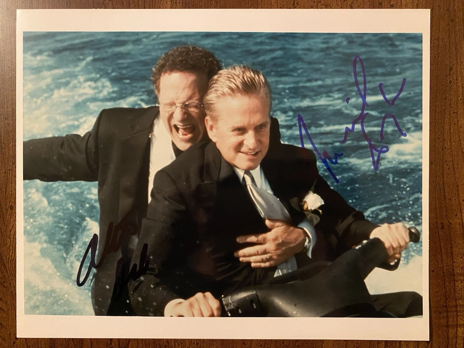 Albert Brooks, Michael Douglas — Michael Douglas Albert Brooks Signed Autographed Photo With COA The In Laws