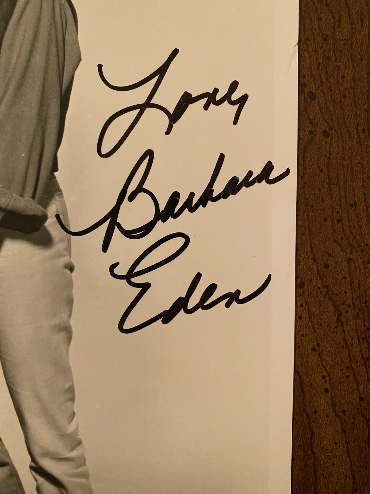 Barbara Eden — Barbara Eden Signed Autographed Photo With Elvis With COA Flaming Star, изображение 2